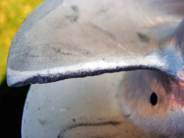 Dinged Impeller Blades