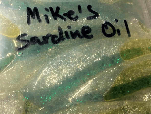 Swimbaits soaked in Atlas Mikes