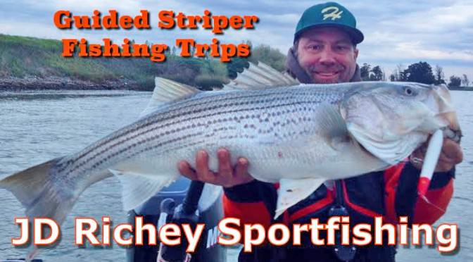 striper fishing with jD